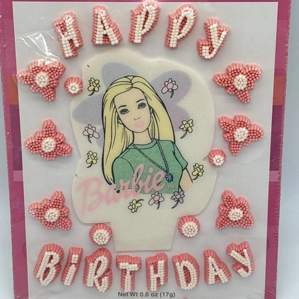 vintage Barbie candy cake decoration 2000 Happy birthday